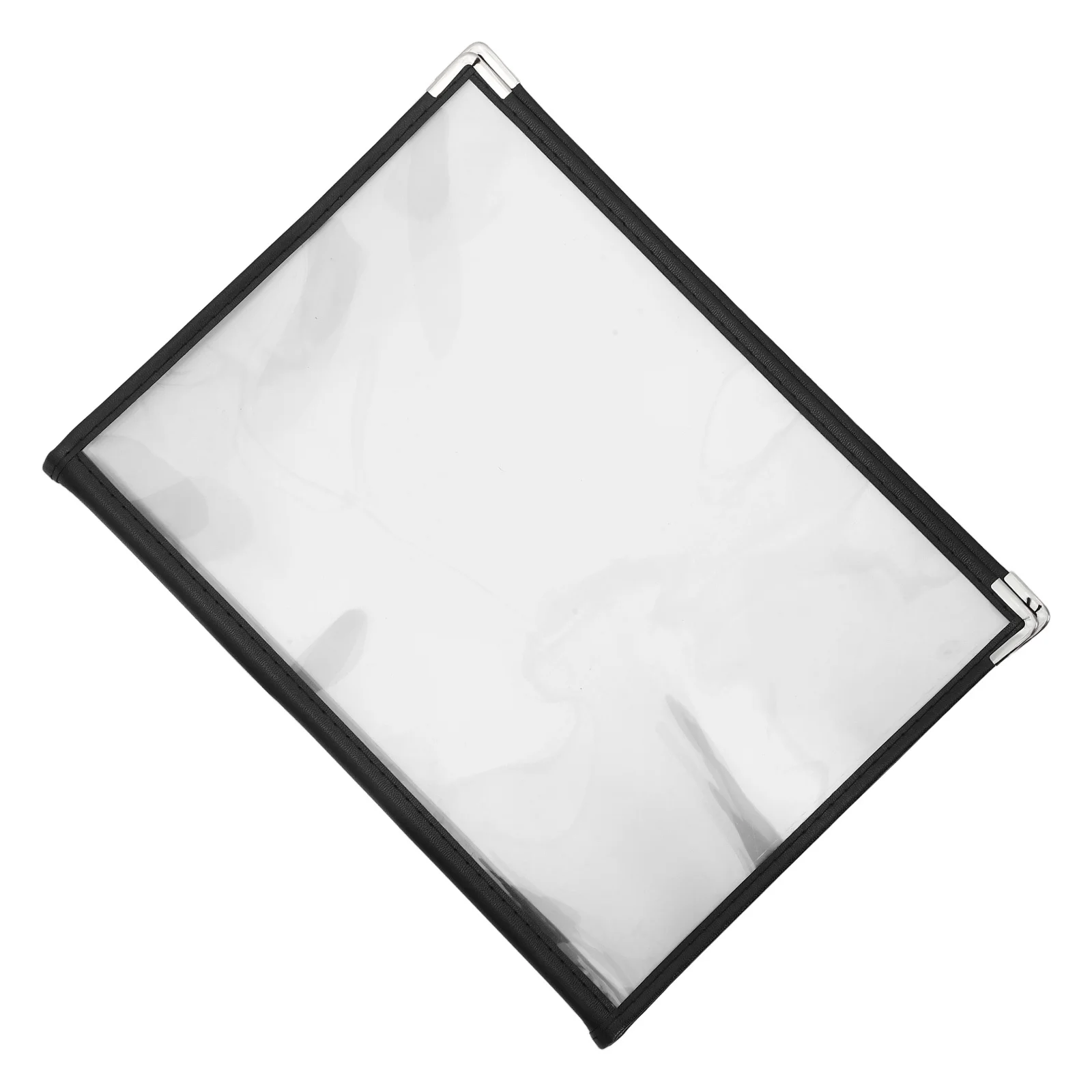 

Menu Binder A4 Size Multi-Page Faux Menu Book For Restaurant Cafe Pvc Cover Clear Folder Food Price List