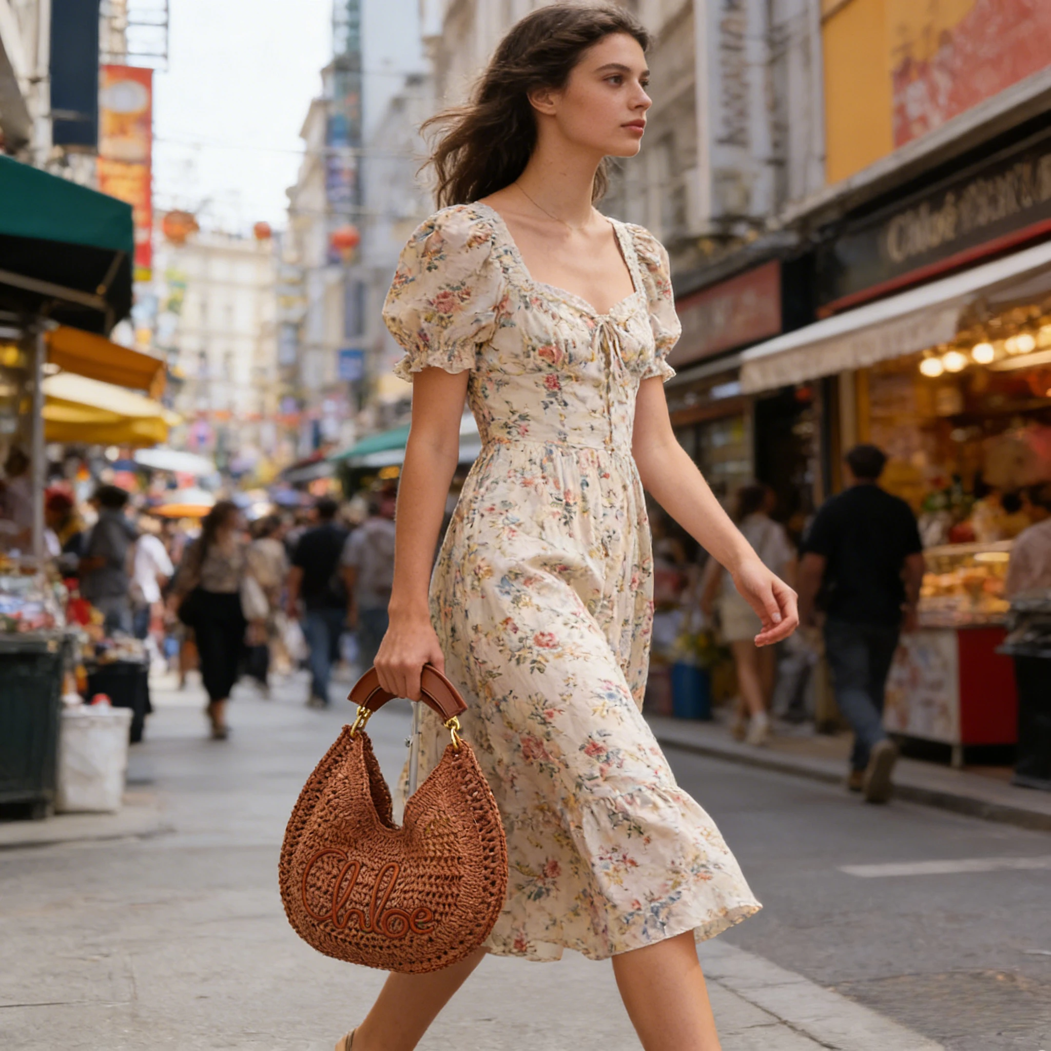 

Summer Beach Woven Bag, Retro Polyester Colorful Straw Underarm Bag, Large Capacity Shoulder Bag