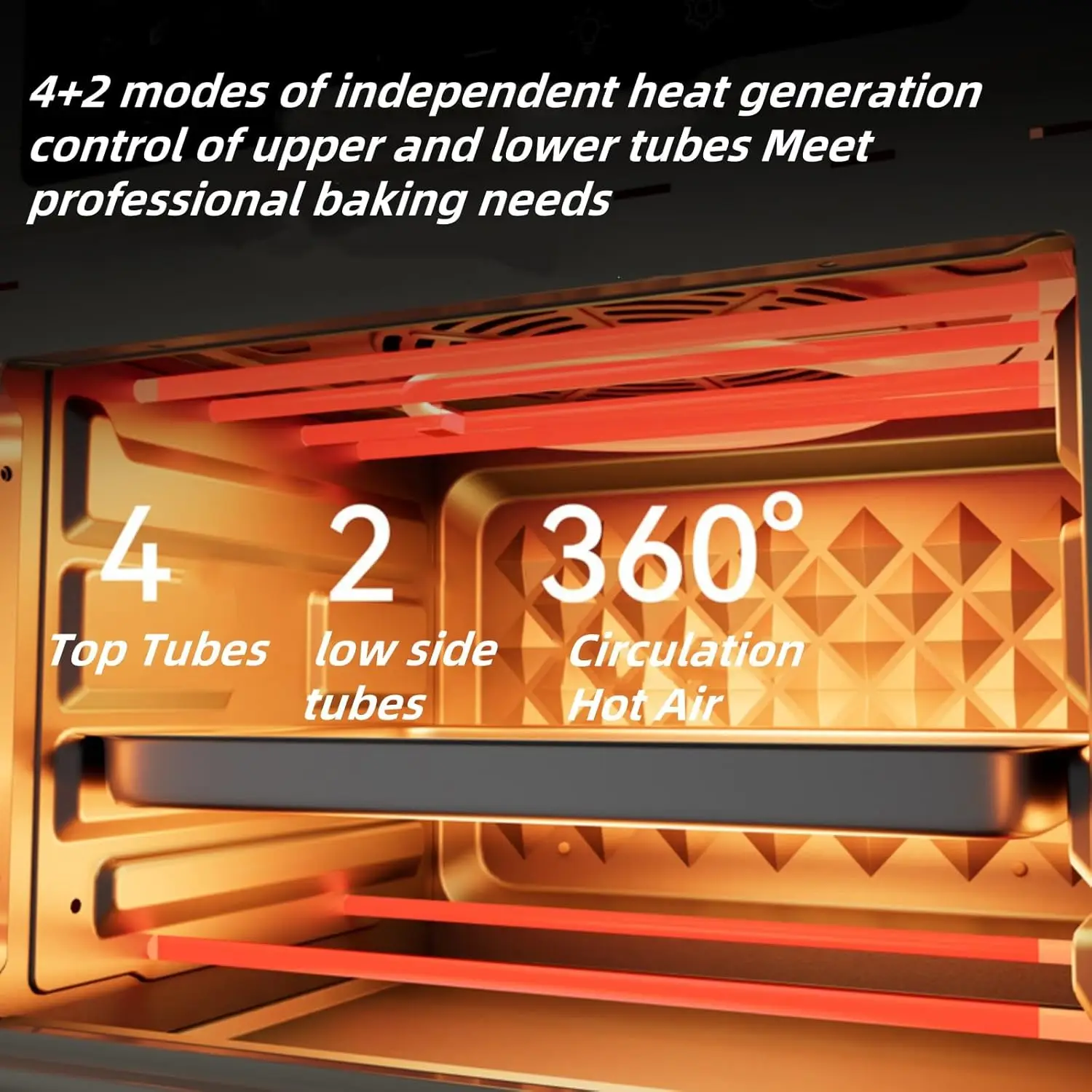 เครื่องย่างเตาอบหม้อทอด Air fryer 1300W 16เมนูอัจฉริยะ7 in 1เครื่องย่างเตาอบหม้อทอด Air fryer อเนกประสงค์ขนาดใหญ่