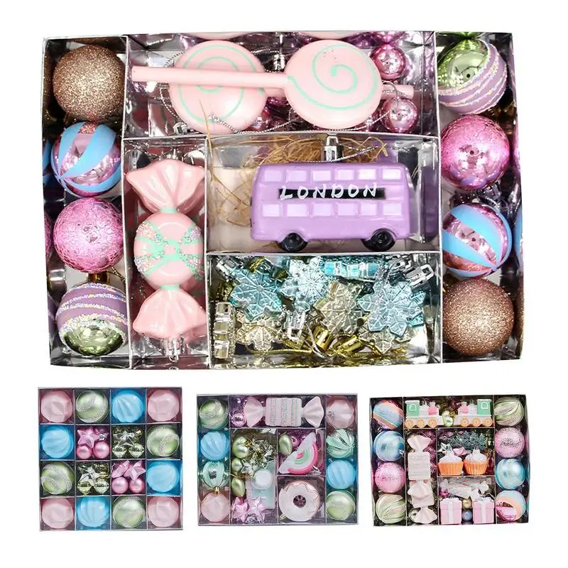 

Ball Christmas Ornaments Shatterproof Christmas Ornaments Shatterproof Dangling Balls Set Decorative Hangable Ornament For Tree