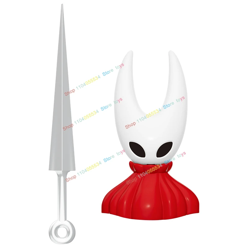 Blocs de construction de troisième partie compatibles MOC, figurines d'action, briques créatives, Cape rouge, chevaliers, accessoires pour ongles, jouets de poupée, cadeau RT067