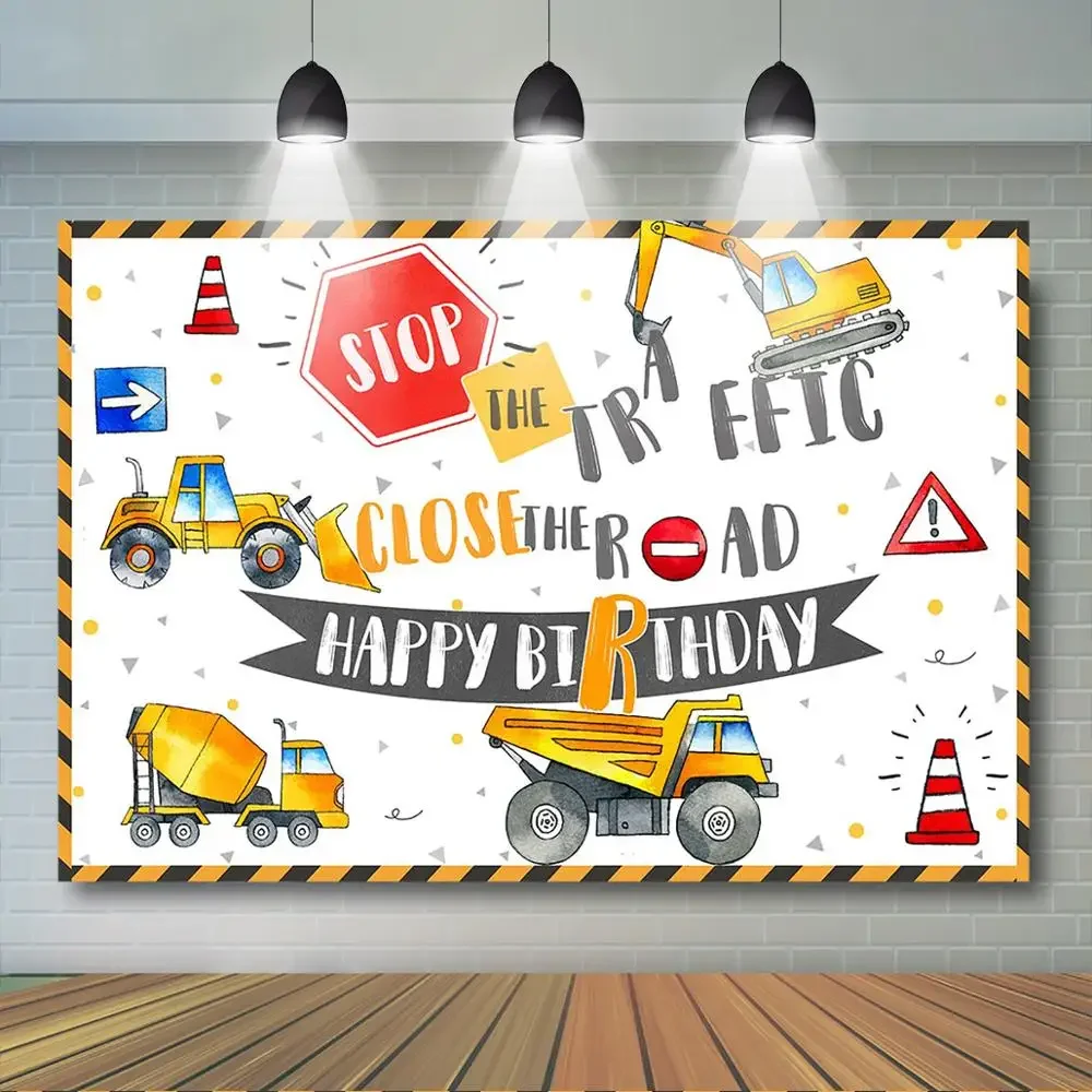 حفارة فوتوكول الخلفيات عيد ميلاد البناء حفلة الحذر عيد ميلاد المرور إغلاق إعلان خلفيات التصوير الفوتوغرافي للصور