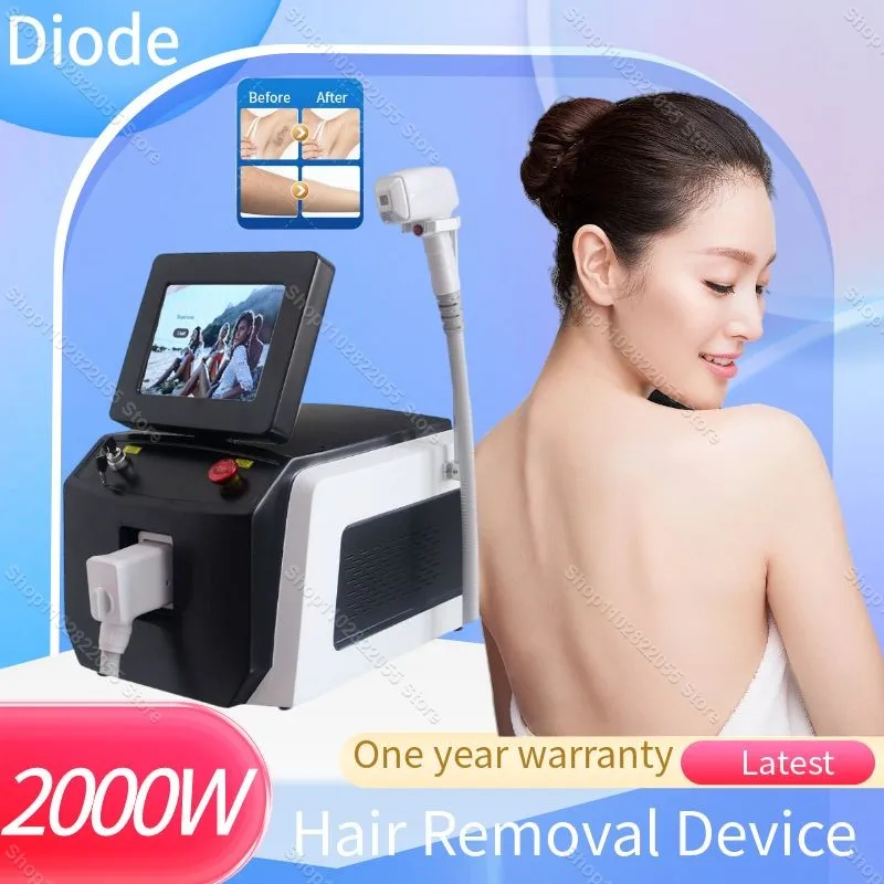 

Wholesale Price 2000W 808nm Portable Diode Laser Hair Removal Machine 3 Wavelengths 755 808 1064nm Permanent Painless