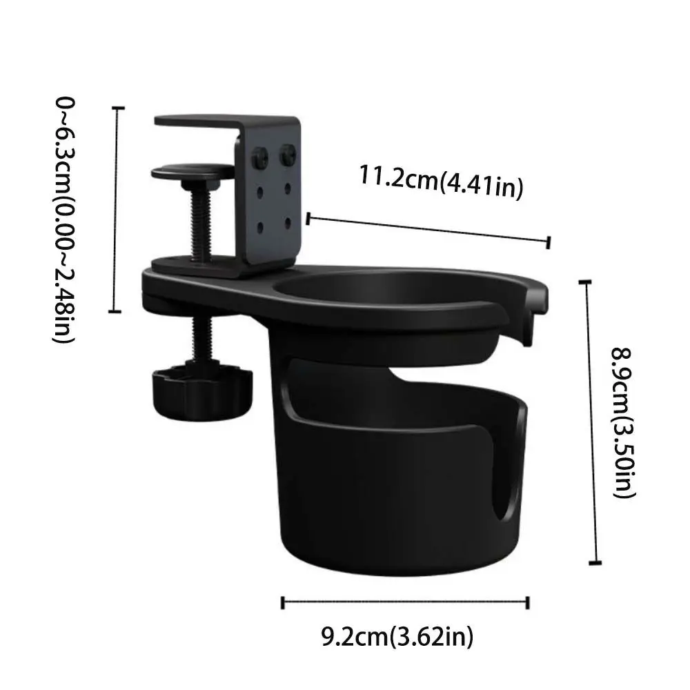 Adjustable Rotating Water Cup Holder Mounts Stand Water Mug Office Drink Cup Tray Durable Anti Spill Coffee Storage Rack Table