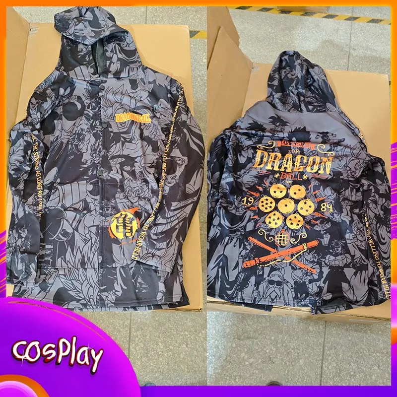 

Dragon Ball Hoodie Anime Cartoon Printed Men Long Hooded Windbreaker Loose Coat Casual Fashion Top Boy Clothes Birthday Gift