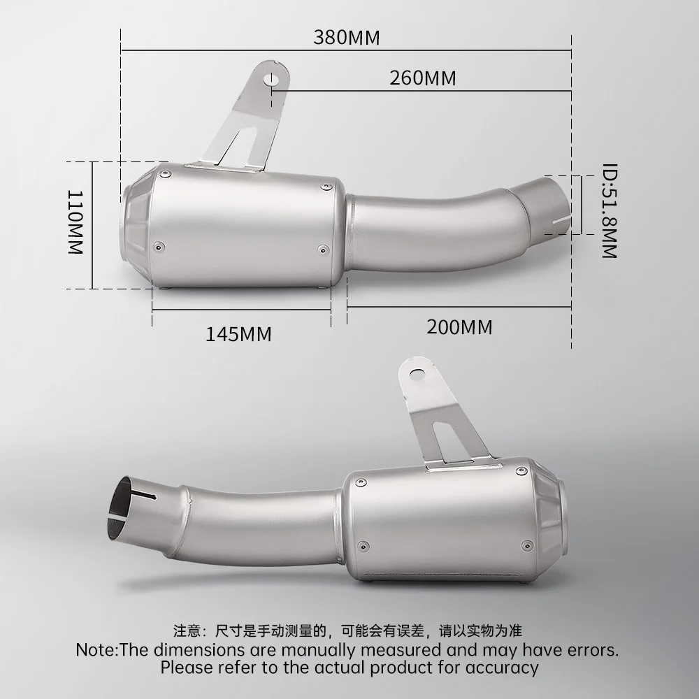 Suitable for ZX-4R ZX-4RR motorcycle exhaust systems Integrated mid-to-rear exhaust section 2023–2025 model years