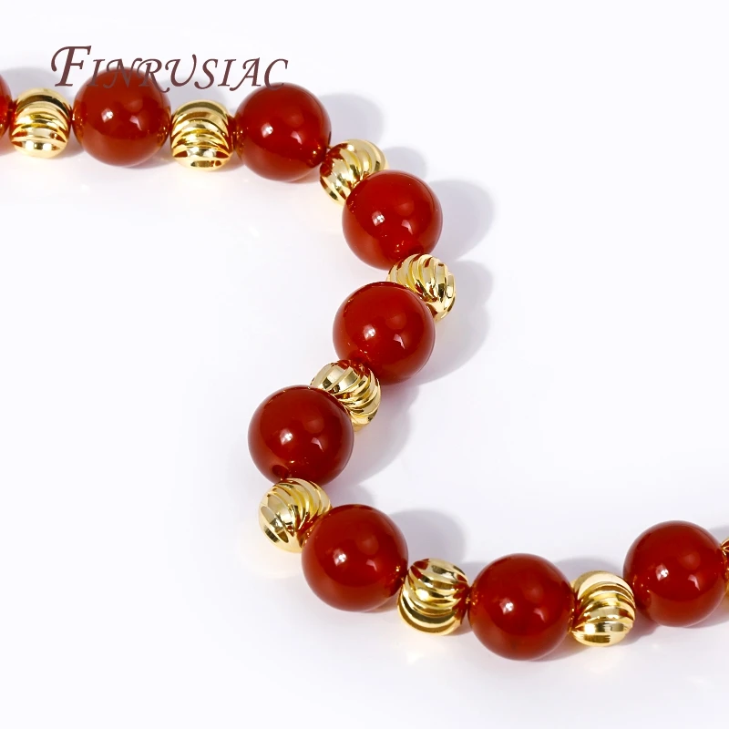 5 Sizes Round Spacer Beads 18K Gold Plated Brass Metal Beads Cut Pattern Separators Beads For DIY Handmade Jewelry Accessories