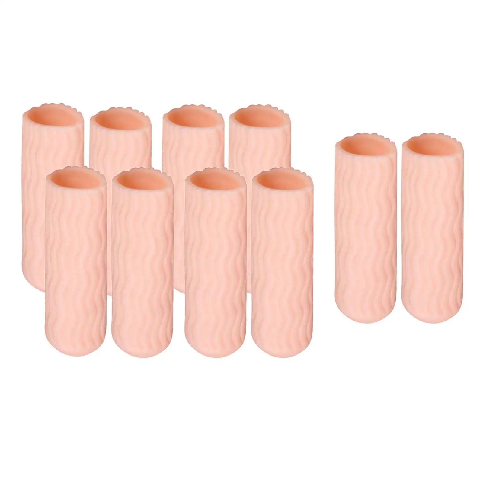 10x Reusable Sleeves Toe Corrector Thread Toe Caps for Wen Women Hammer Toe
