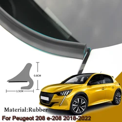 Car Seal Strip Windshied Spoiler Filler Protect Edge Weatherstrip Strips Sticker Car Accessories For Peugeot 208 e-208 2018-2022