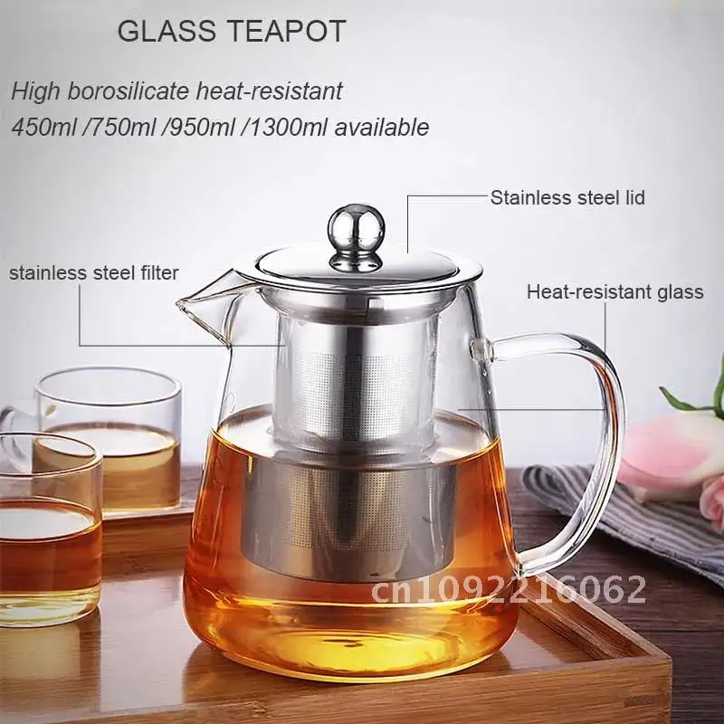 

Heat Resistant Glass Teapot, Various Styles, Hot-selling Tea Dropshipping Clear Pot, Kettle, Puer, Tea Flower Sets, Infuser