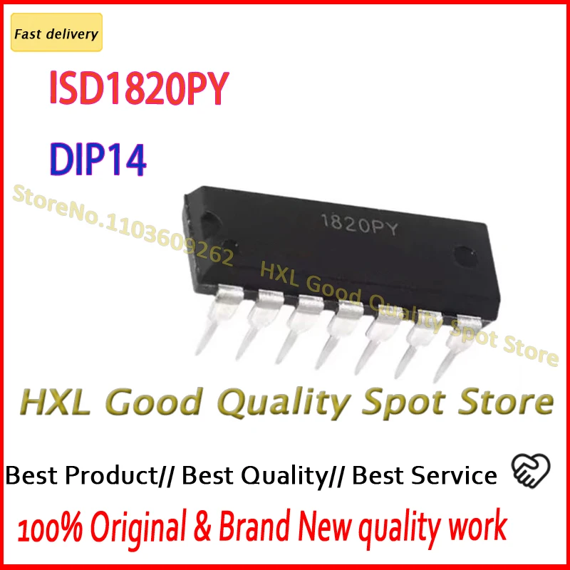 

10 ~ 50 шт./лот, 100% новый ISD1820PY DIP-14 ISD1820