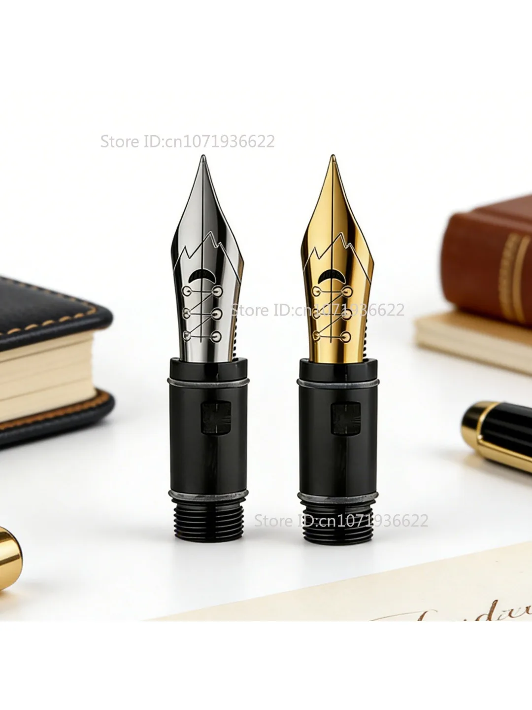 Creatieve pen voor MAJOHN P136 P137 P138 P139 No.6 Solf Flex Nib Grip Section Vulpen Copperplate ES ER Ronde Body Punt Nib - afbeelding 2