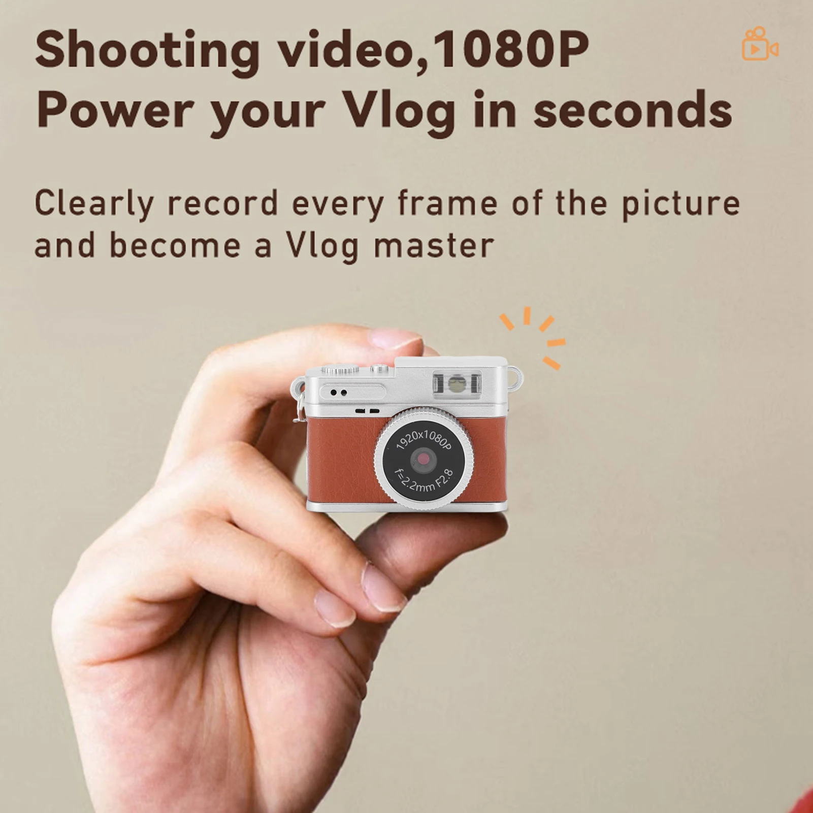 سلسلة المفاتيح مسجل فيديو 1080P 2MP 32GB بطاقة الذاكرة 0.96 بوصة شاشة ملونة كاميرا سلسلة المفاتيح الصغيرة مع سلسلة معلقة للسفر #1