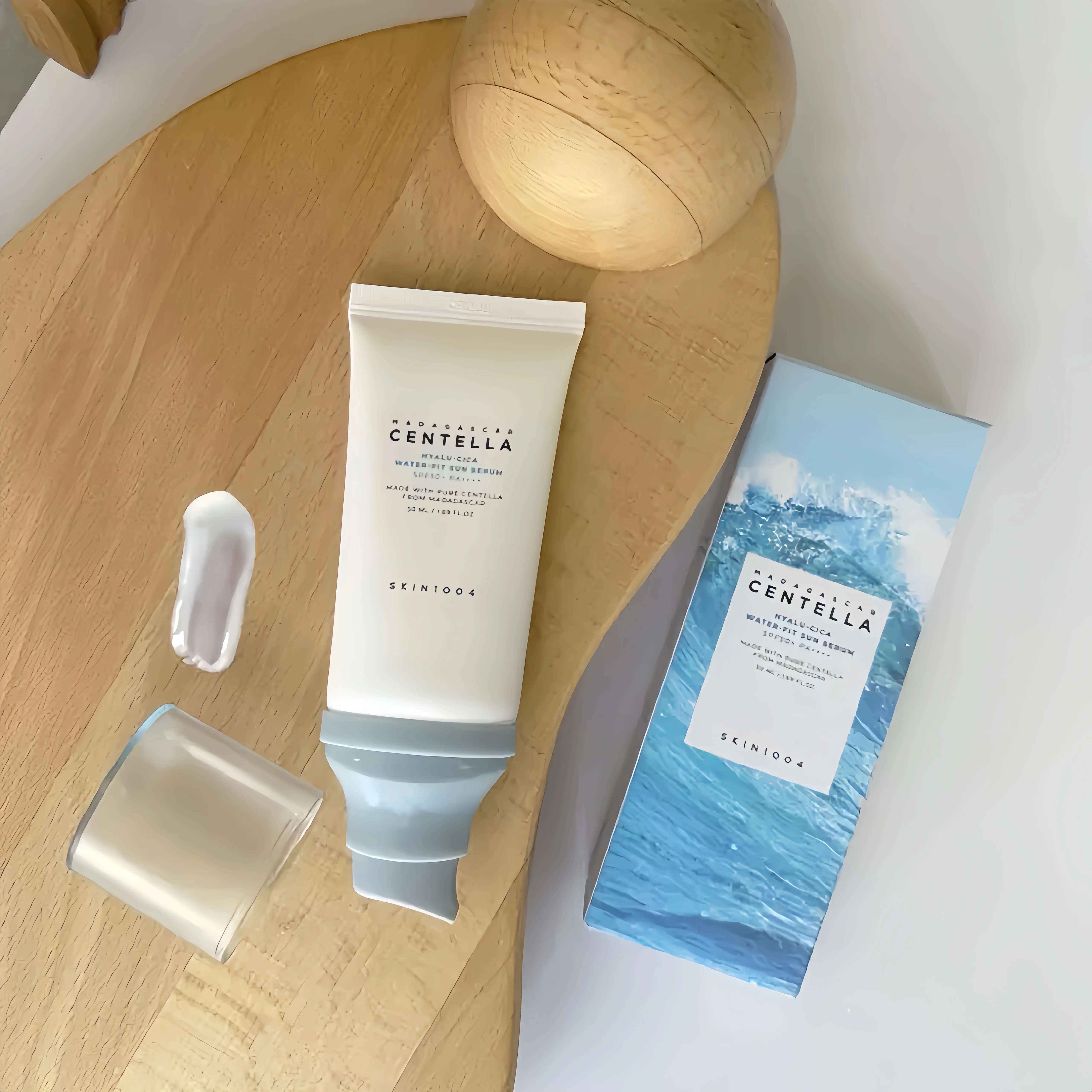 50 مللي كوري SKIN1004 واقي من الشمس يستشعر بالماء هيالورونيك كينتيللا نياسيناميد للبشرة الحساسة مقاوم للماء للعناية بالبشرة