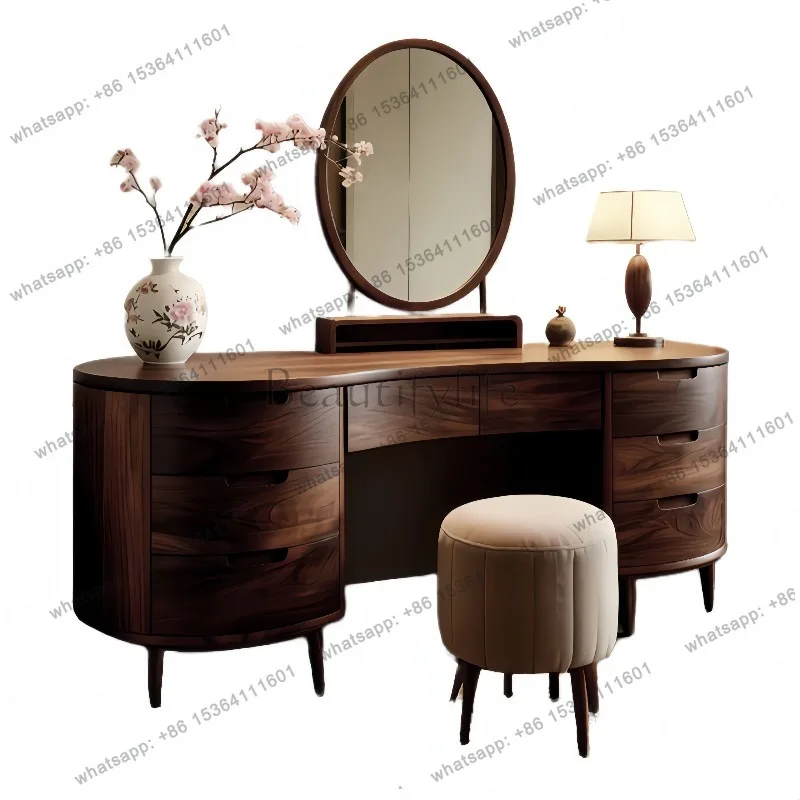 

Girls Luxury Small Vanity Tables White Makeup Woman Unique Corner Dressers Drawers House Storage Coiffeuse De Chambre Furniture