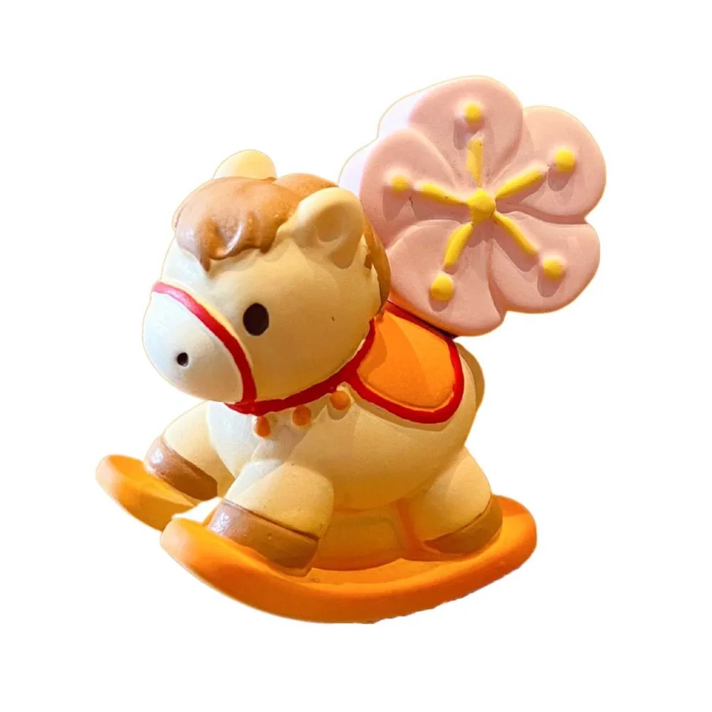 

Funny Cartoon 2026 Horse Year Mascot Ornaments Cute Fortune Zodiac Horse Figurines Small Resin Horse Figures Ornament Table Desk