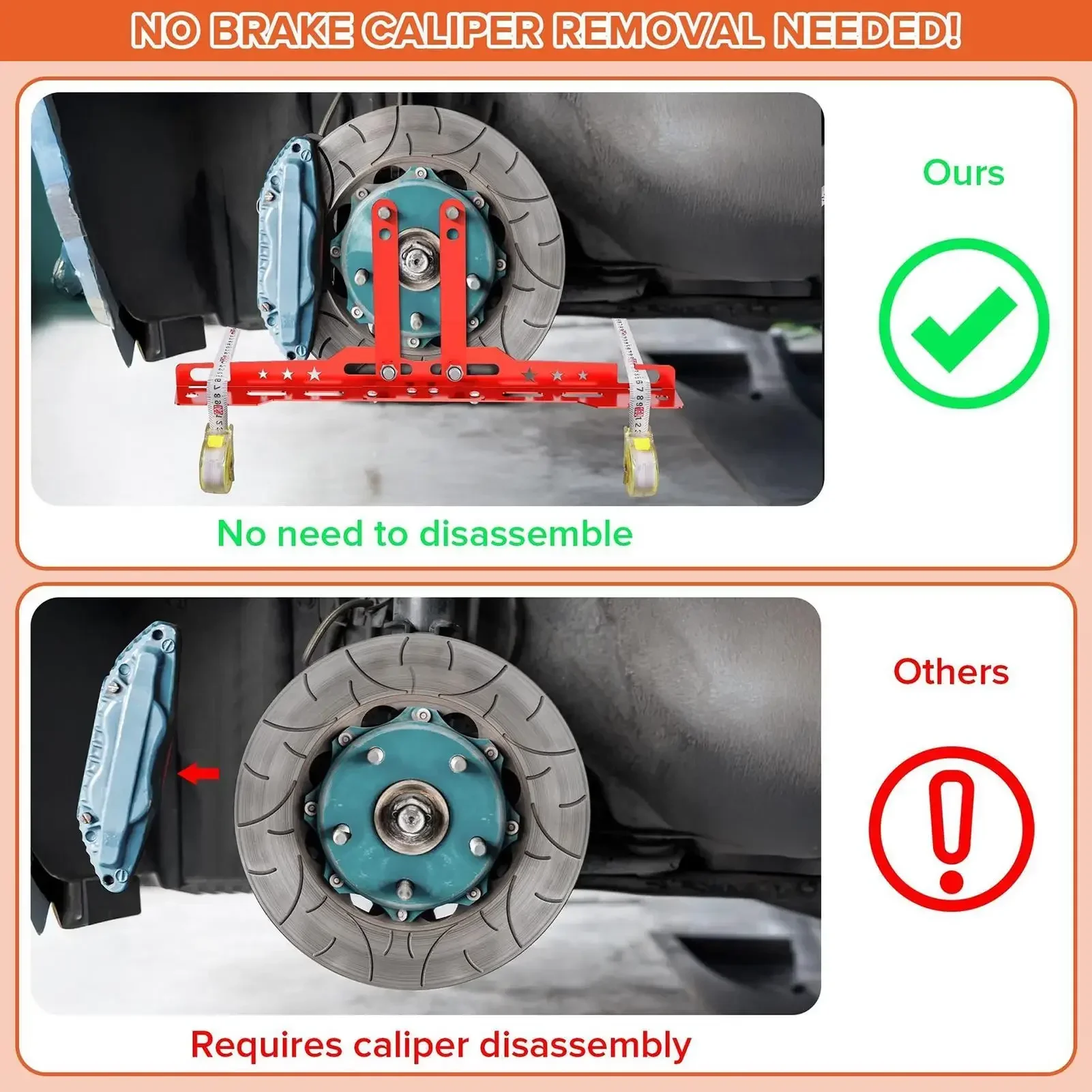 Heavy Duty Automotive Wheel Leveling Alignment Tool Toe Plates Wheel Balancing Repair Tire Measurement Tool for Cars