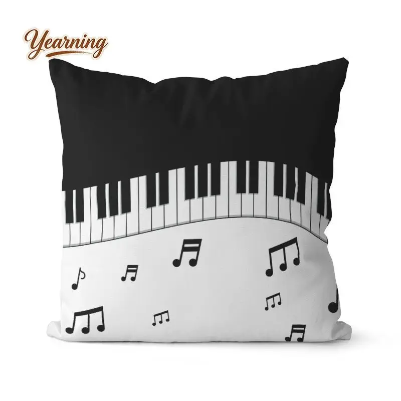 

Подушка в европейском стиле с музыкальными нотами, мягкая подушка для дивана, домашнего декора, автомобильная подушка для поясницы, подушка для сна