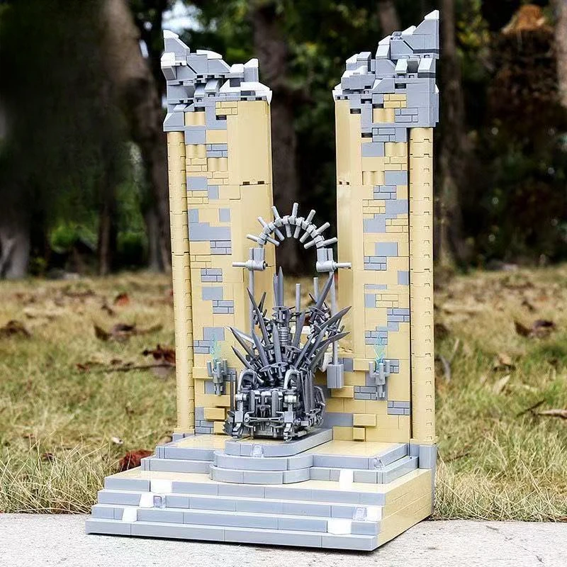 

MOC Super18K Iron Throne Ornament Building Block Model Splicing Small Particles Building Block Bricks Children Toys