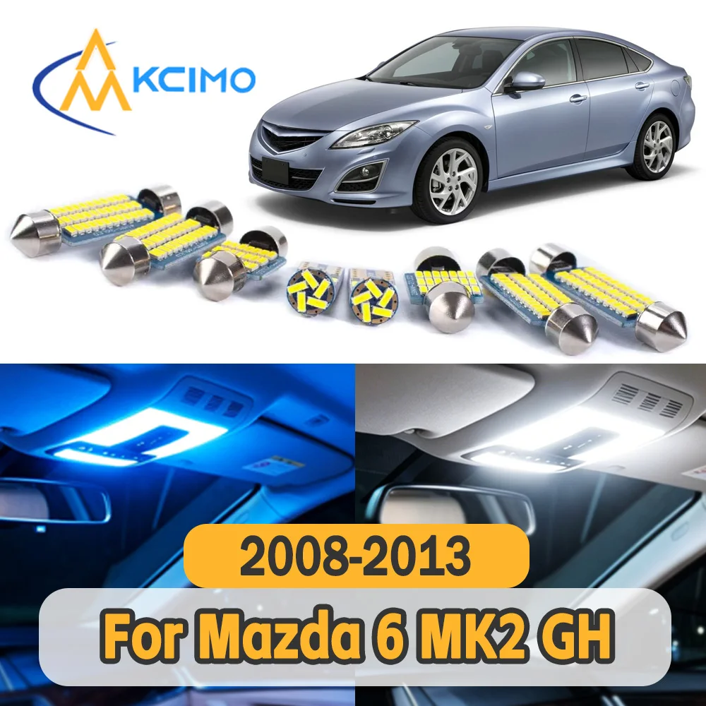 

Long Service Life Car Indoor Lamp Bulbs Stable Illumination Power Saving LED Light Replacement for Mazda 6 MK2 GH 2008-2013