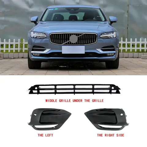 FOR Volvo S90 Mk2 Front Lower Bumper Grill 31425139   Outer Grille Left 31425143  Right 31425144