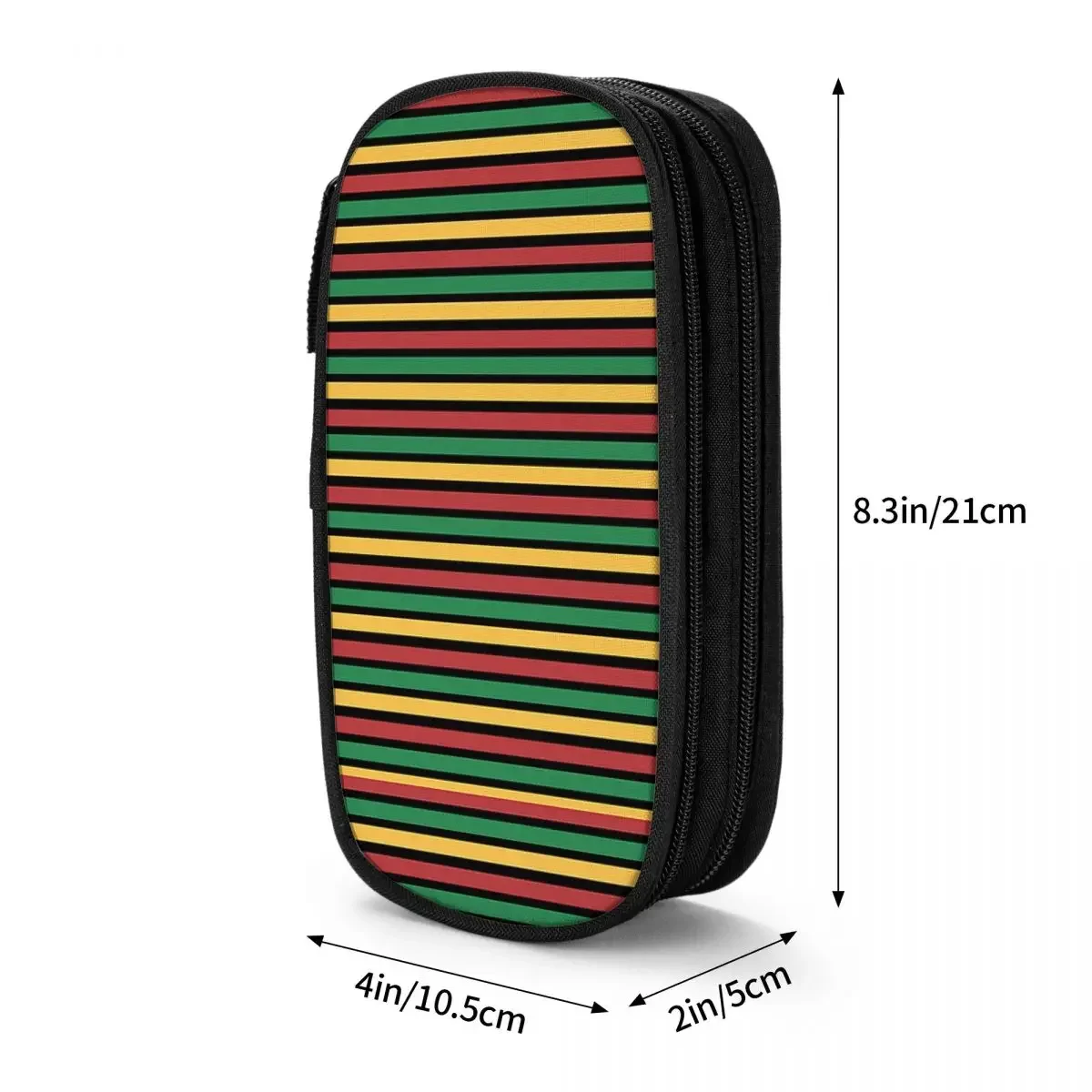 Rasta way padrão gráfico lápis casos grandes sacos de caneta de armazenamento caixa de caneta bolsa de lápis para meninos meninas estudantes papelaria escola