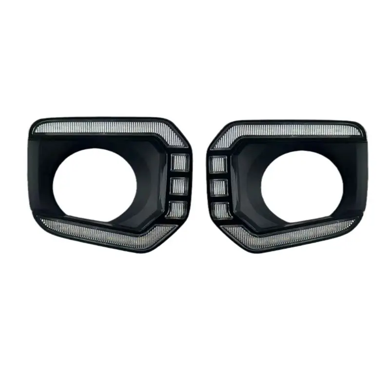 

LED Daytime Running Lights For Toyota Tacoma 2016-2023 LED Driving Fog Light With Amber Turn Signal Light-T48C