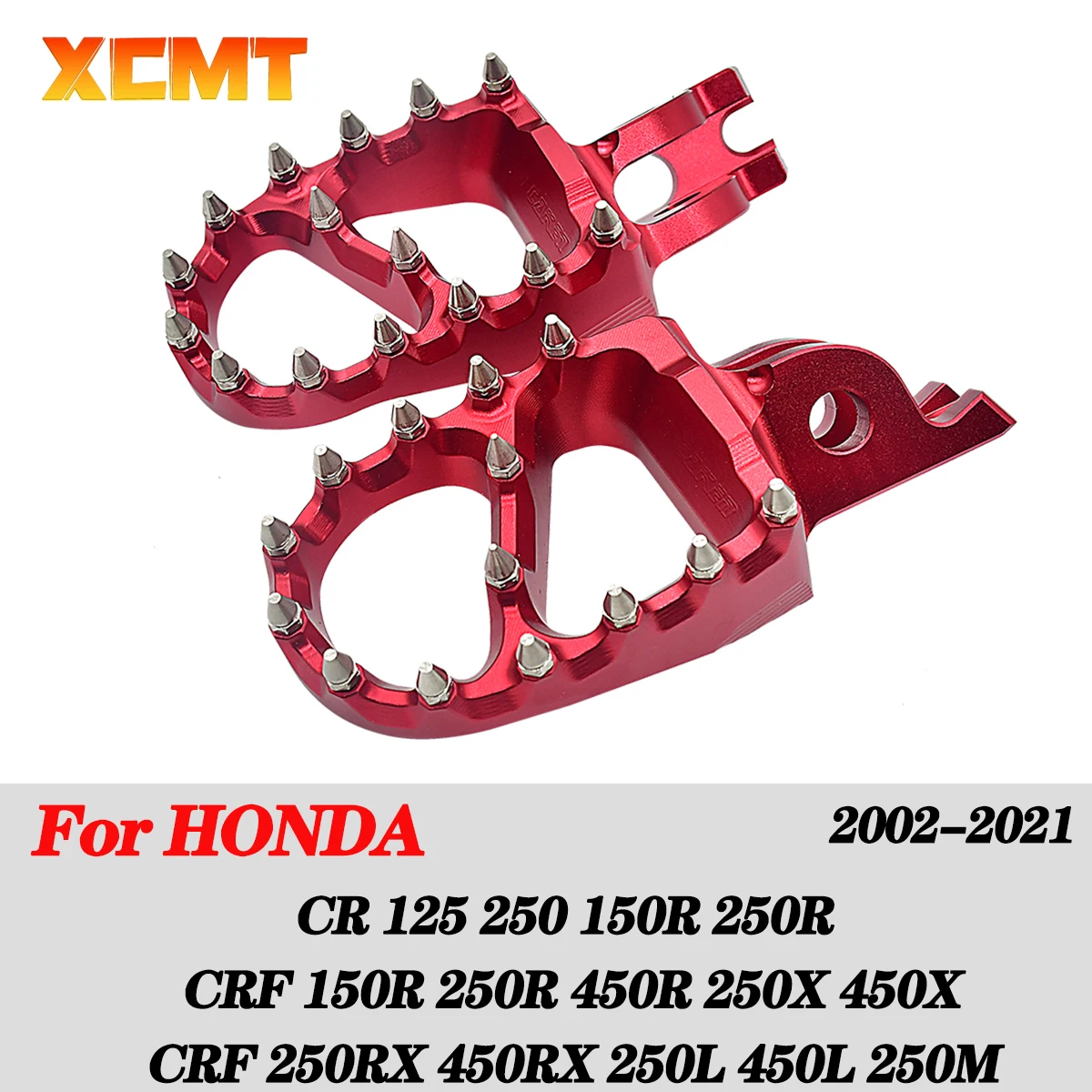 Motorcycle CNC Foot Pegs Rests Pedals Footpegs For Honda CR125R CR250R CRF150R CRF250R CRF250X CRF450R CRF450X CRF450L 2002-2023