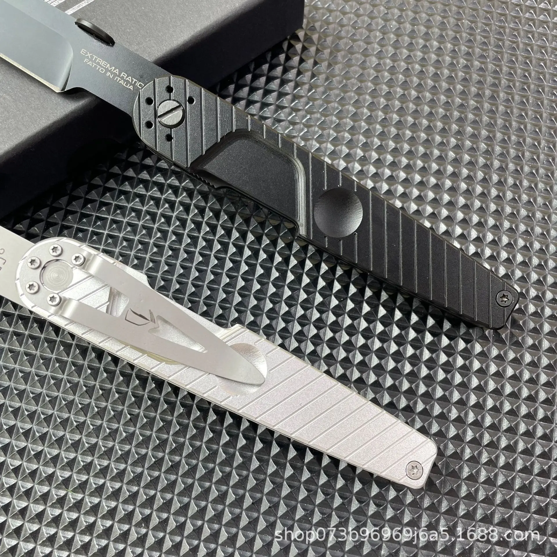 بدلة القوة المتطرفة للتخييم في الهواء الطلق مقبض ألمونيوم سكين EDC للبقاء على قيد الحياة البرية