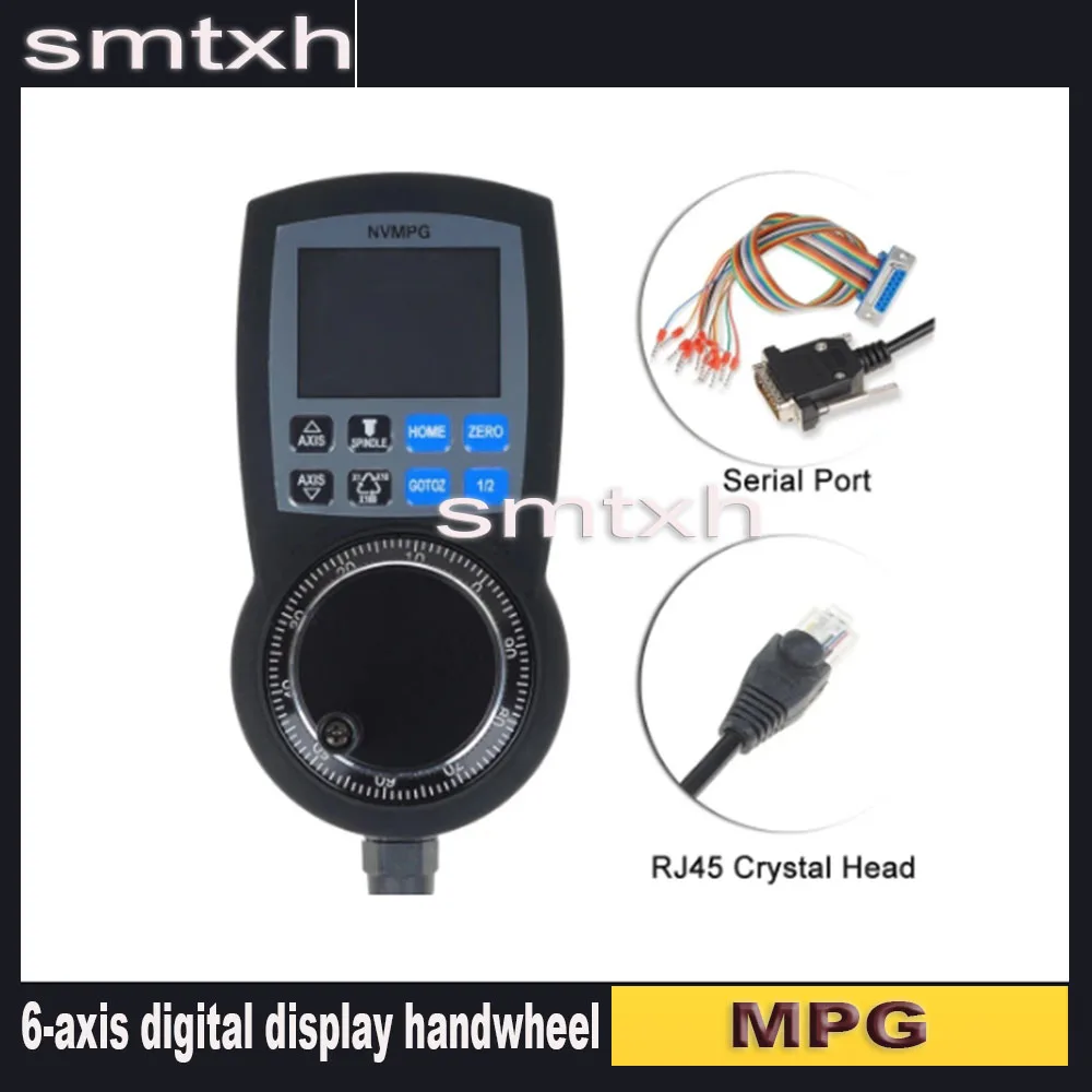 

Mach3 MPG CNC 6-axis digital display electronic handwheel engraving machine motion control motor controller