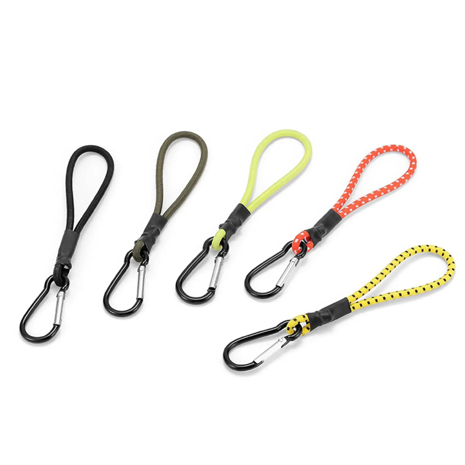 Carabiner Bungee Cord for Camping, Elastic Rope Hook for Outdoor Use