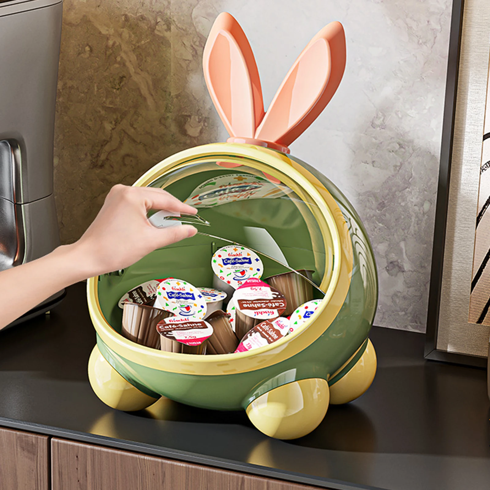 صندوق تخزين مفتاح الدخول، صندوق الوجبات الخفيفة الدائري الراقية لتزيين المدخل، صندوق كرتوني متنوع مقاوم للغبار لتلفزيون غرفة المعيشة