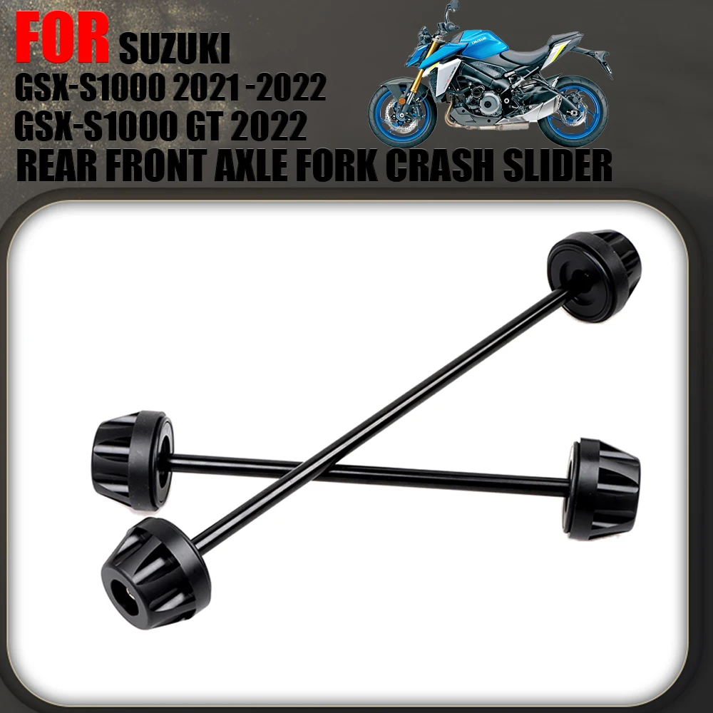 

Rear Front Axle Fork Crash Slider For SUZUKI GSX-S1000 2021 2022 GSX-S1000 GT 2022 Motorbike Wheel Protector GSX-S1000GT Part