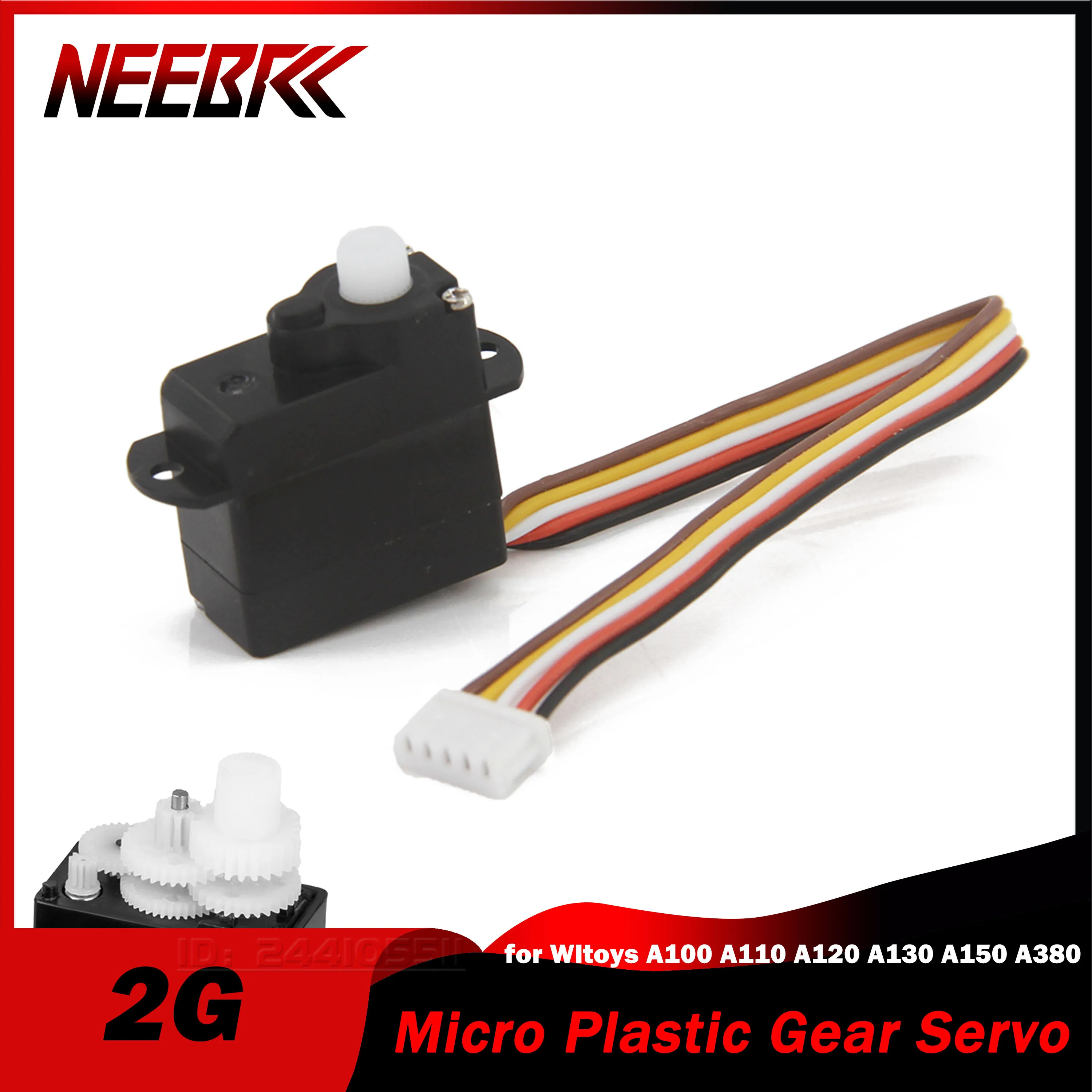 

NEEBRC 2G Micro Plastic Gear Servo Coreless Motor for RC Fixed-wing FPV Drone Helicopter Plane Wltoys XK A120 A150 A380 Part Toy