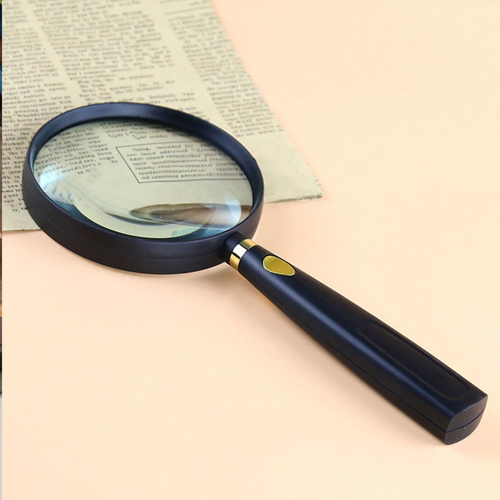 

Handheld Reading Magnifier Portable Elderly Glass Tool for Books Newspapers Menus Home Travel Magnifying Glass for Reading