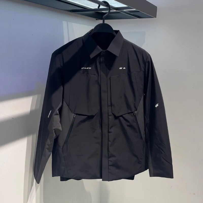 

Легкая пуховая куртка для активного отдыха, мужская осенне-зимняя куртка в американском стиле, укороченная, однотонная