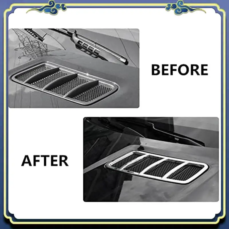 

AU16-Chrome Hood Air Vent Cover Trim For Mercedes-Benz ML W166 GL X166 GLE GLS