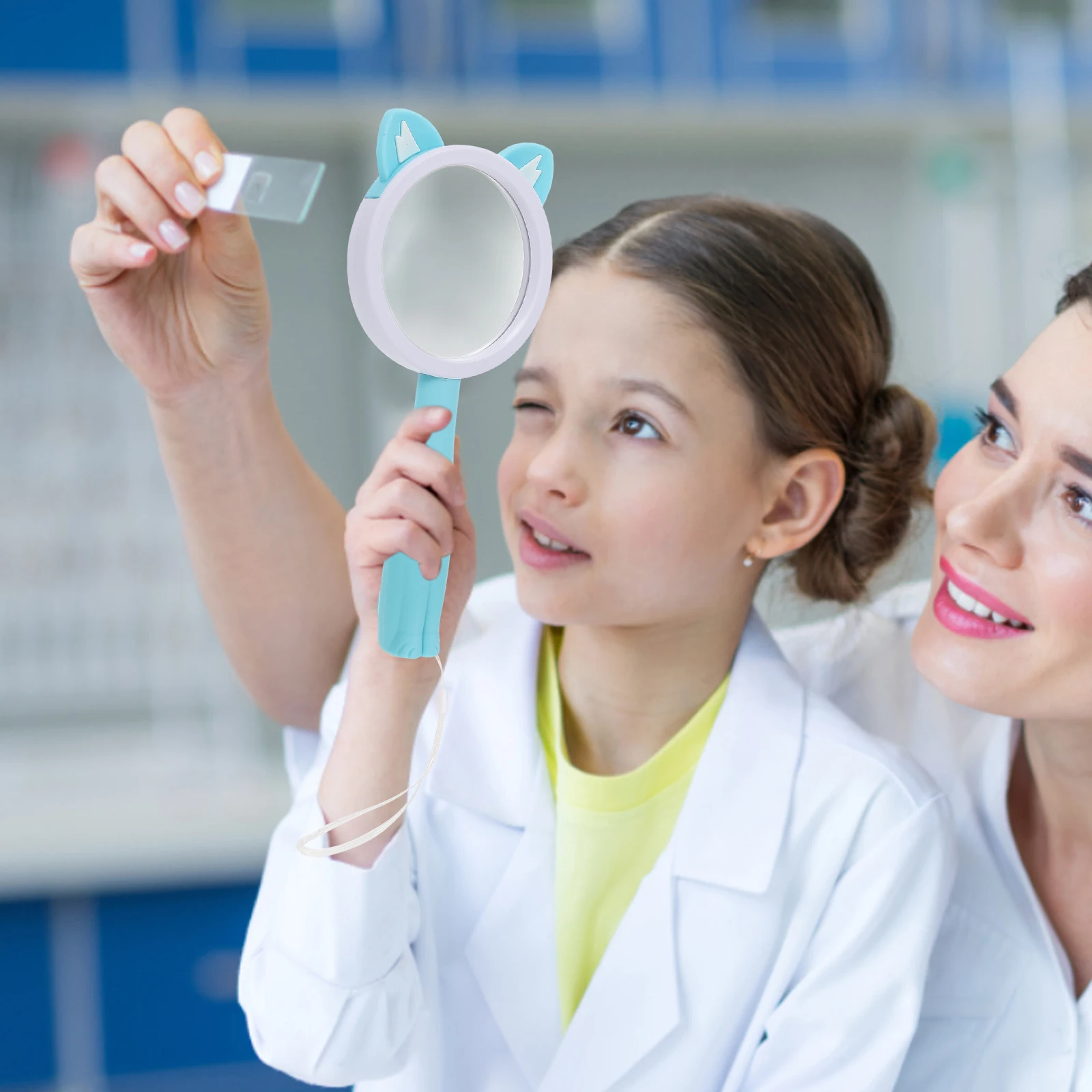 

Handheld Animal Magnifying Glass Kids Science Toy Durable Acrylic Lens Cartoon Design Portable Magnifier For Toddlers Learning