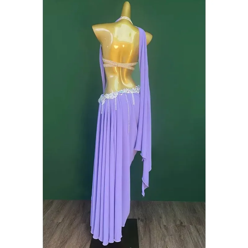 Customized Belly Dance Costumes Performance Dress Female 2025 New Oriental Dance Wear Practice Clothing Two Piece Set