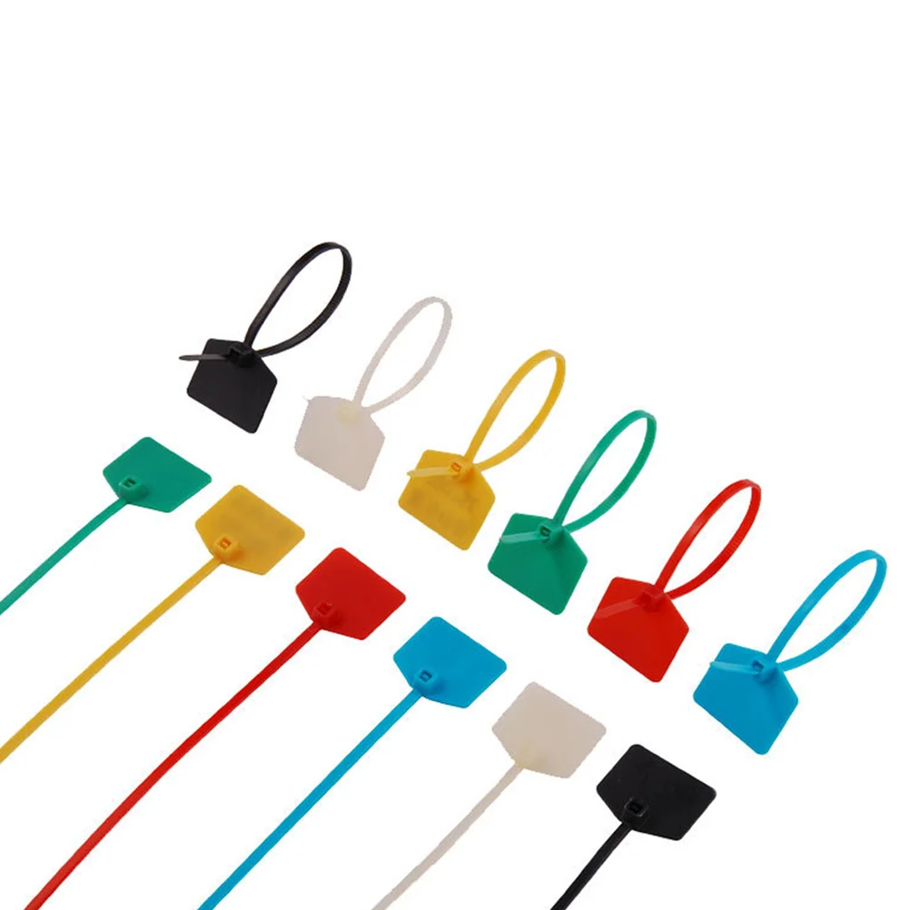 

250 pcs Heavy Duty Cable Ties 4X150Mm Nylon Wire Locking Zip Ties For Home Office Workshop Network Cables Marking Label