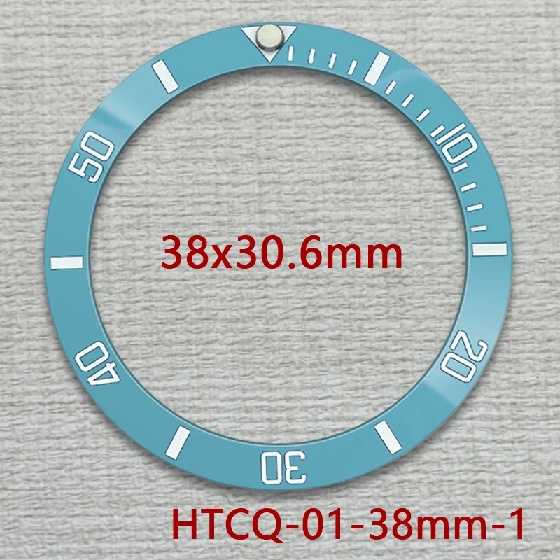 38mm SKX007 Watch Bezel—High-Quality Ceramic Bezel for SKX007, SKX009, SRPD, NH35, NH36, and GMT Movements—Blue Lake Watch Bezel