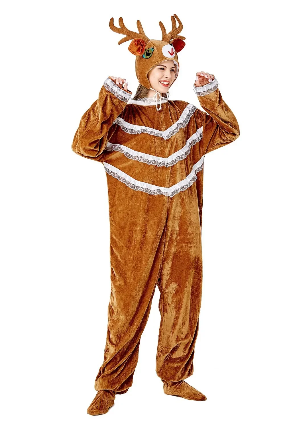 

Sexy Deer Cosplay Costume for Women Cute Halloween Animal Costume Unique Adult Entertainment Wear for Parties