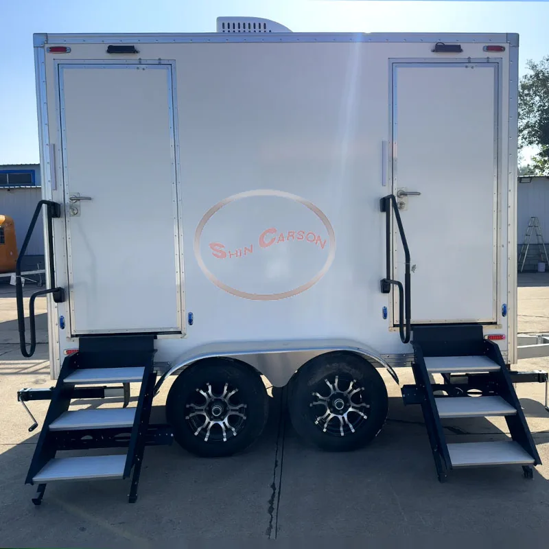 

Outdoor Mobile Luxury Toilet Trailer Australia Standard for Event Wedding