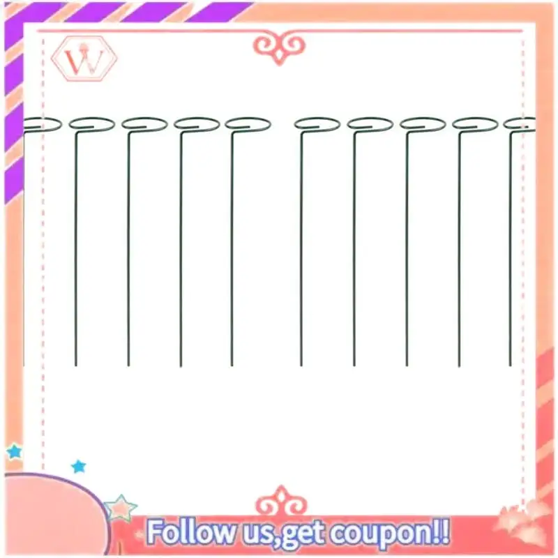 

AT84-24PCS Красивая подставка для растений, опорное кольцо для цветов, металлические опорные колья для растений, опора для бонсай, садовый инструмент на заднем дворе