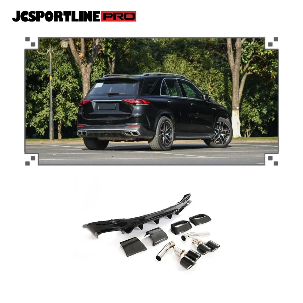 

Factory Customized Carbon Fiber Rear Bumper Diffuser with Tips for Mercedes Benz GLE63 W167 2021-2023 Rear Diffuser Sets