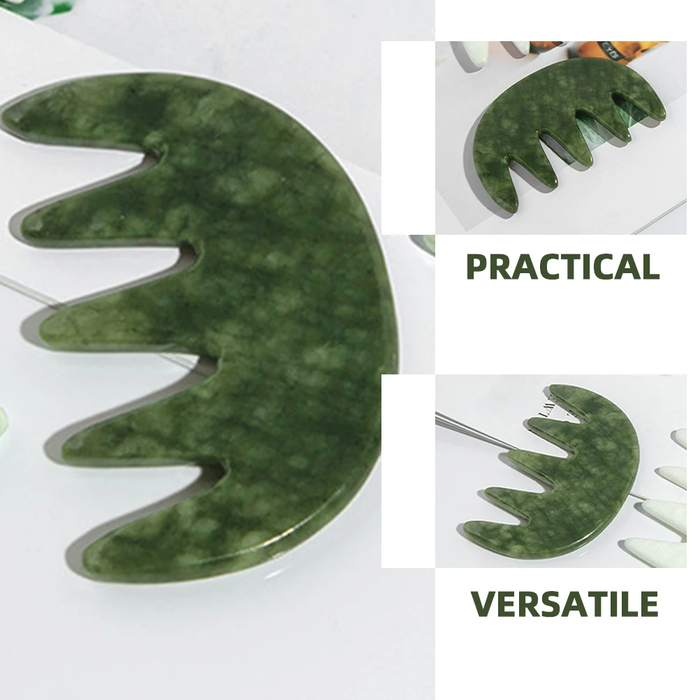 

Jade Massage Comb Dry Shape Multifunctional Face Sculpting Tool Creative Guasha