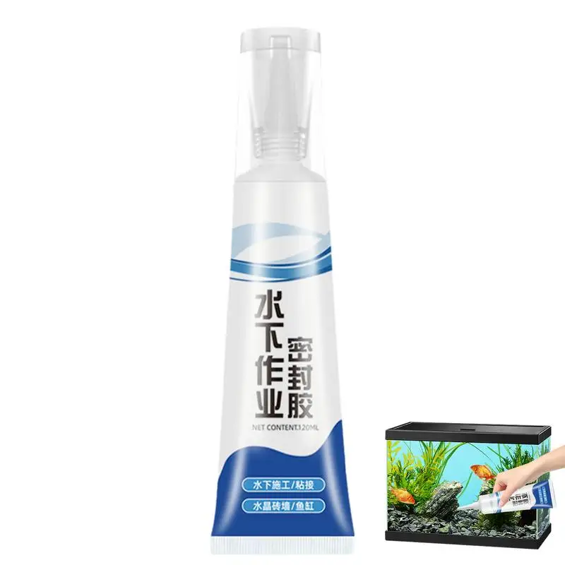 

Aquarium Landscaping Plants Aquarium Safe Glue 120ml Multifunctional Aquarium Glue Waterproof Aquarium Adhesive for Fish Tank