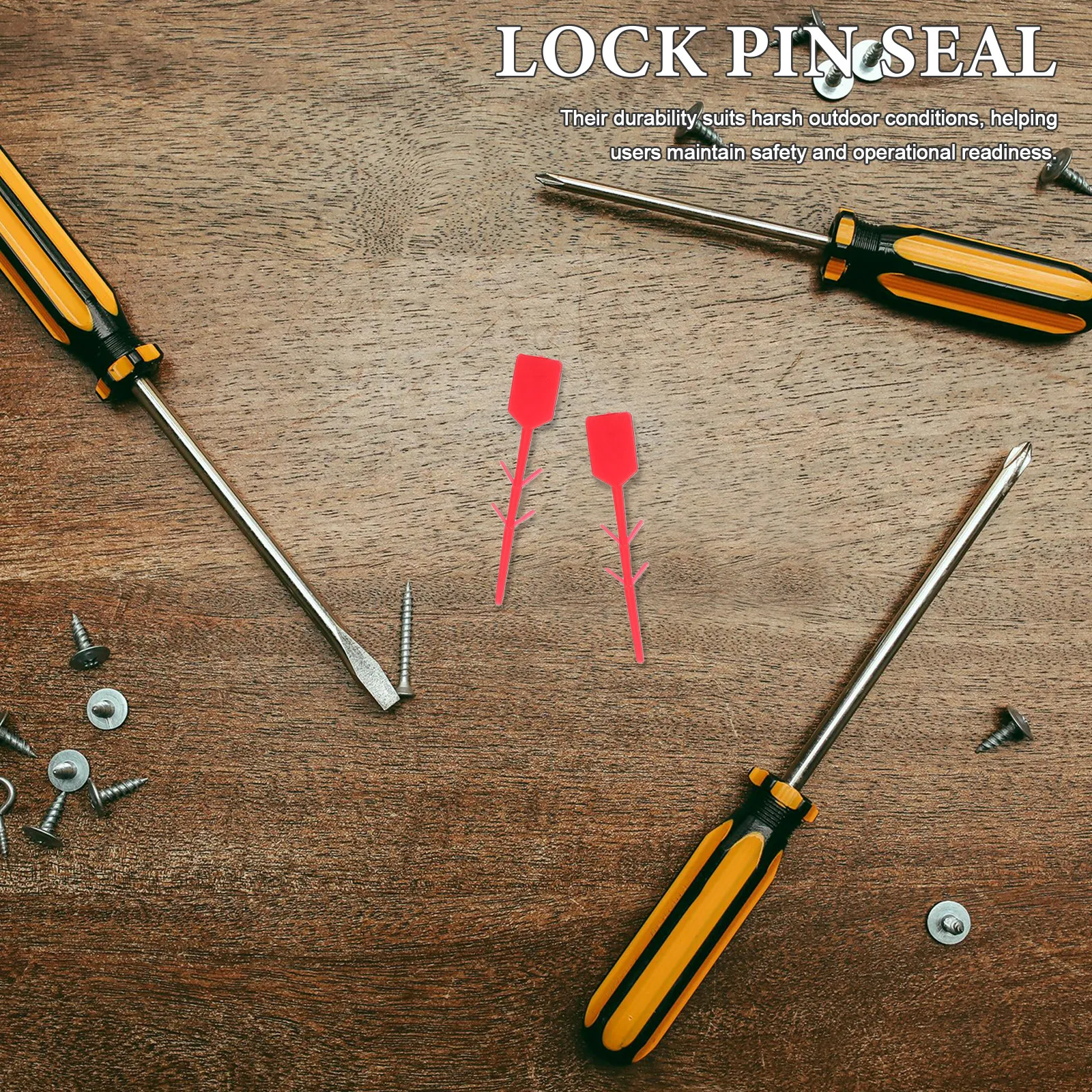 1000 Pcs Equipment Tamper Zip Ties Fire Seals Extinguisher Lock Pin Management Pins