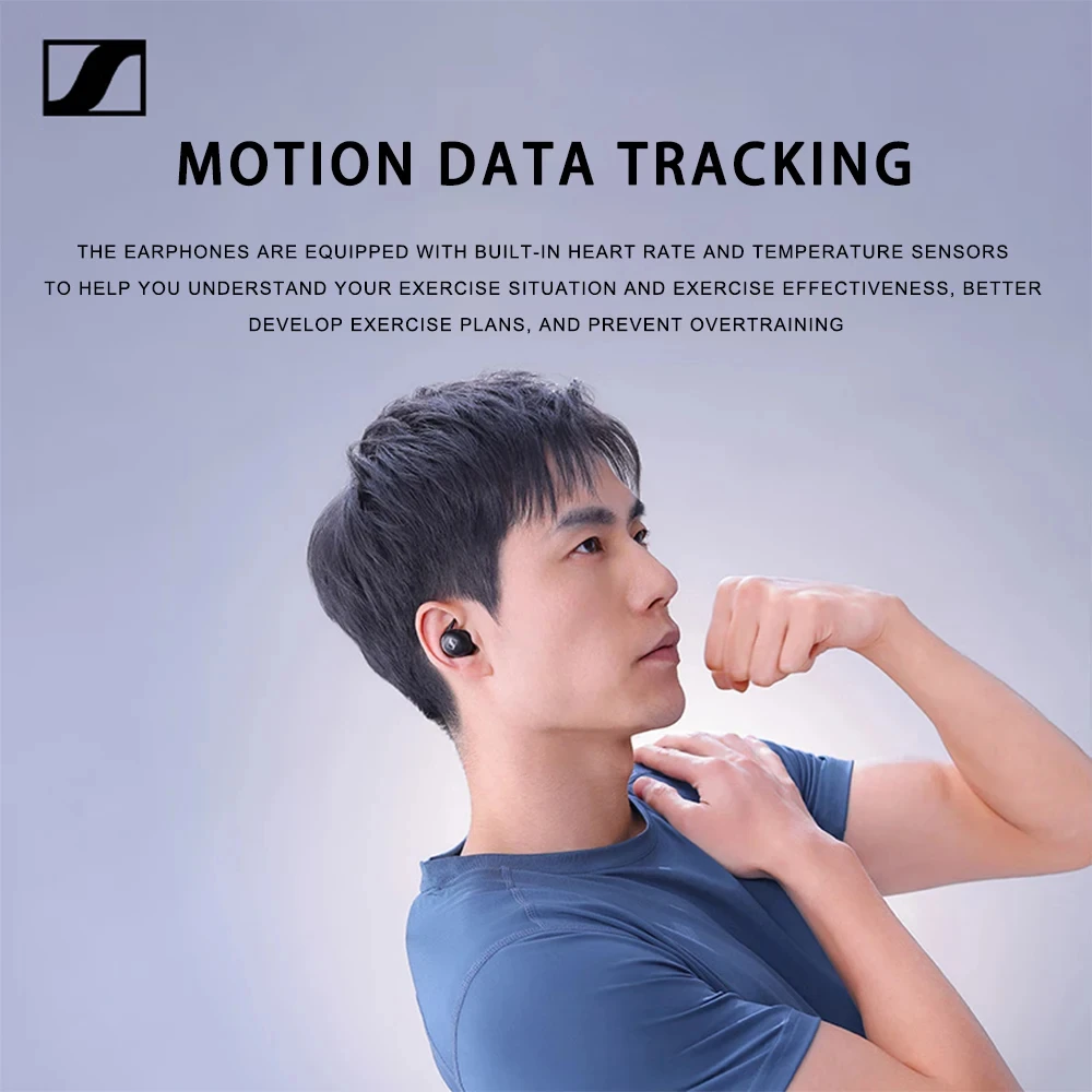 Sennheiser Original MOMENTUM Sport true wireless earphones, Bluetooth music earphones, noise reduction in ear sports earphones