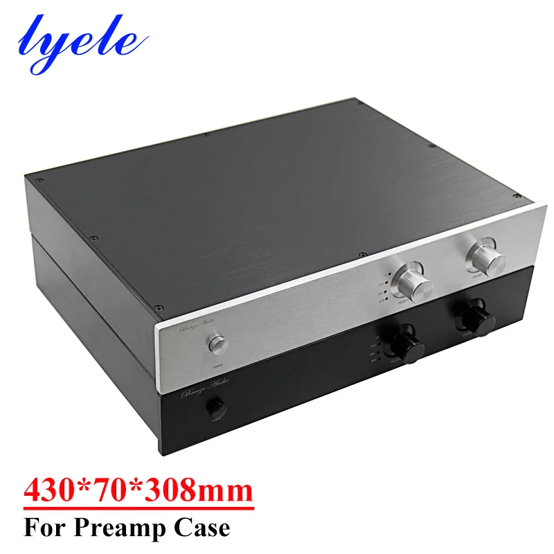 

430*70*308mm All-aluminum Power Amplifier Chassis Preamplifier Shell Diy Audio Amplifier Case